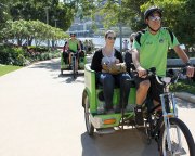 Pedicabs in Brisbane, main street australia