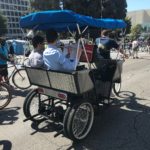 Limo Pedicab at CicLAvia carries musicians
