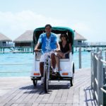 pedicab at tropical resort