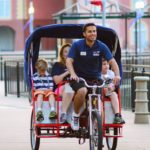 Universal Orlando boardwalk pedicab