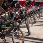 central park line of pedicabs new york